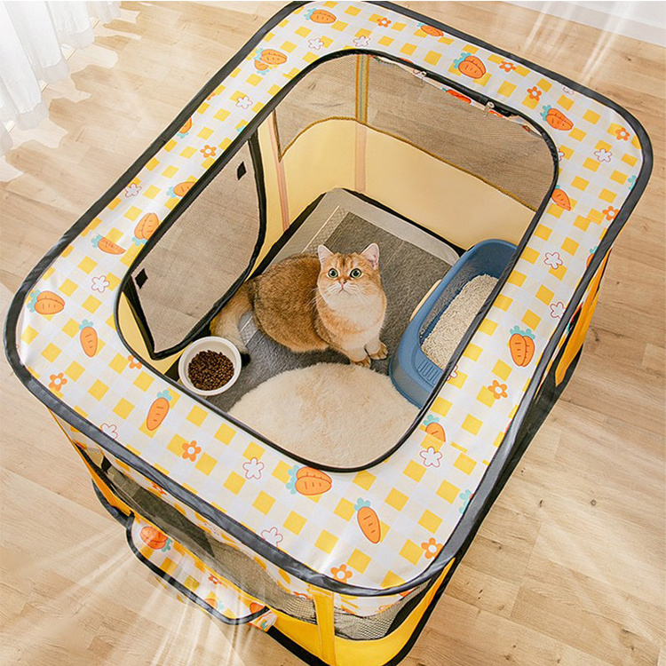 Free Samples Oxford Removable Cover Portable Foldable Pet Playpen Dogs And Cats Fence Pet Tent