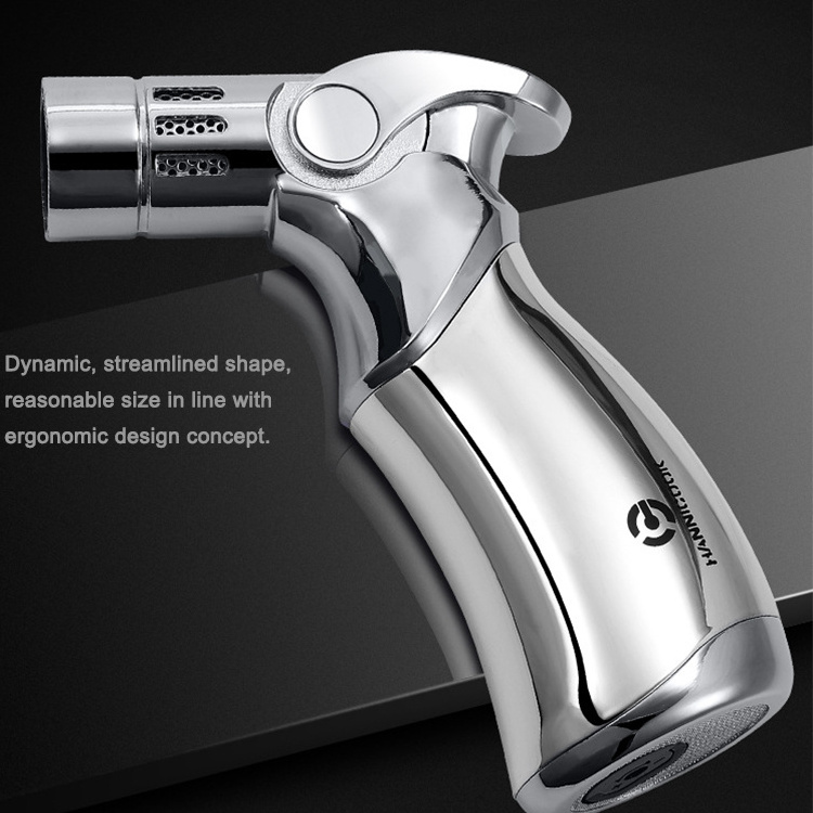 Hot Selling High Quality Butane Gas Blow Torch Lighter For Smoking Cigarette Cigar Kitchen With Windproof Jet Flame