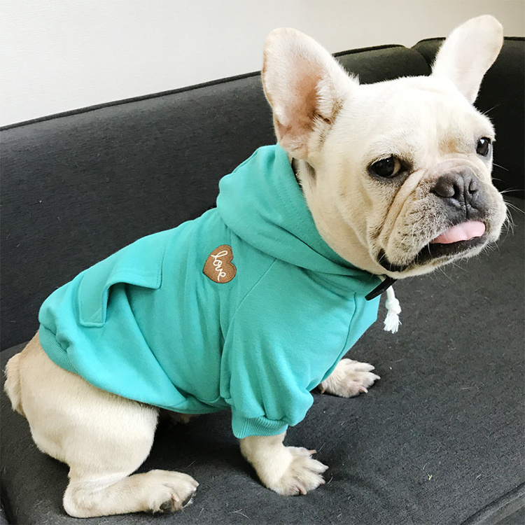 Fashion Dog Hoodie Solid Pet Clothes Small Medium Dogs Coat Spring Autumn Dog Matching Hoodies Pets Clothing