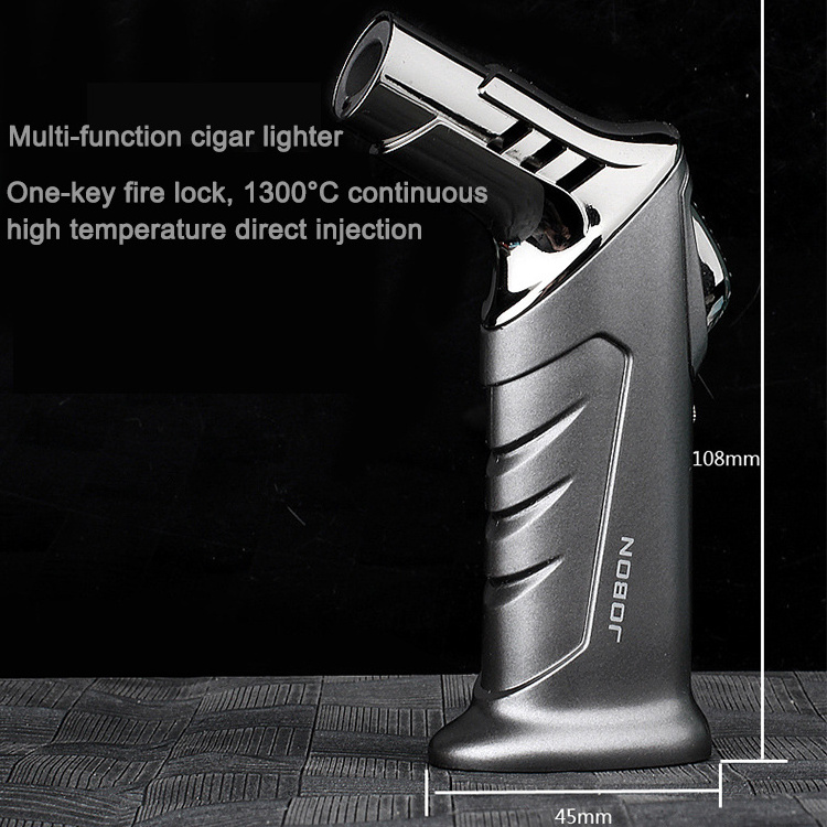 Portable Premium Cigar Igniter Jet Flame Windproof Cigar Lighter Butane Gas Blow Torch Lighter