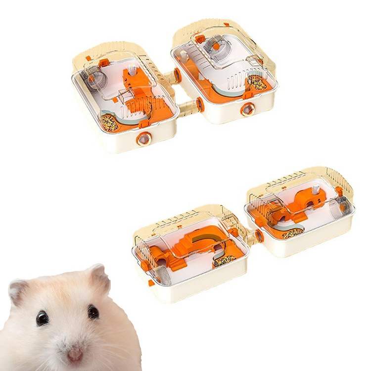 Pet Hamster House Portable Plastic Luxury Pet Cage Large High Quality Luxury Hamster Cage Custom Big Hamster Cage