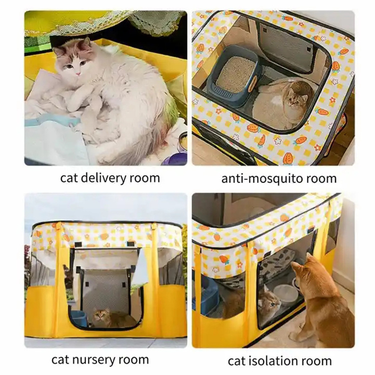 Free Samples Oxford Removable Cover Portable Foldable Pet Playpen Dogs And Cats Fence Pet Tent