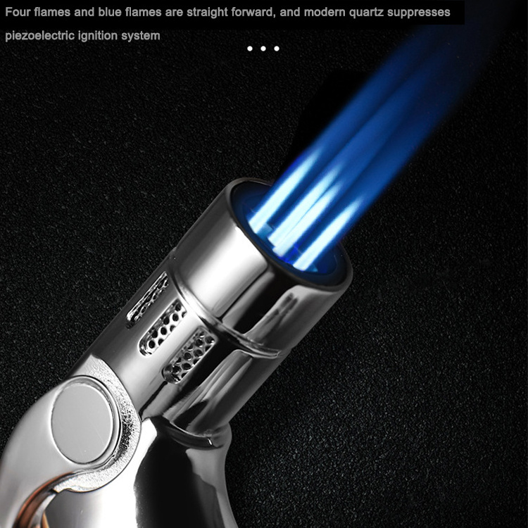 Hot Selling High Quality Butane Gas Blow Torch Lighter For Smoking Cigarette Cigar Kitchen With Windproof Jet Flame