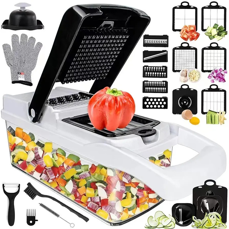 Multifunction Fruit & Vegetable Tools Kitchen  Hand Held Vegetable Chopper Veggie Slicer  Cheese Grater