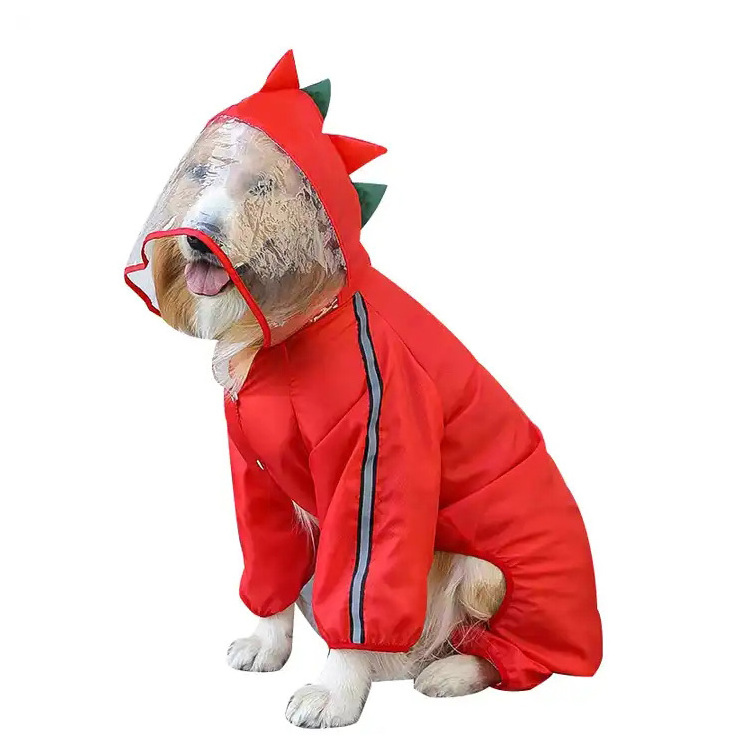 Full Wrap Raincoat Rain Boots Outdoor Pet Supplies Parent-Child Raincoat For Dog