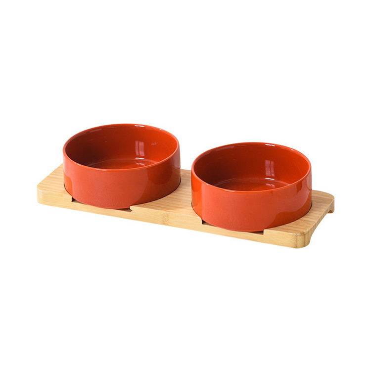 Nordic Style Pet Ceramic Bowl Japanese High-Foot Cat Bowl To Protect The Cervical Spine Pet Bowl