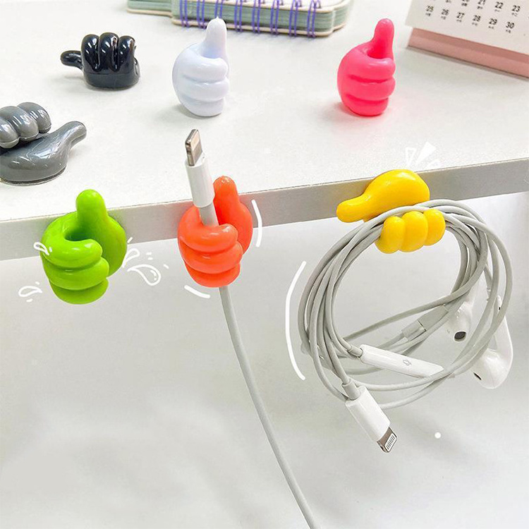 Multifunctional Creative No Punch Key Data Line Retainer No Trace Paste Decorative Small Hook Wall Hooks Adhesive