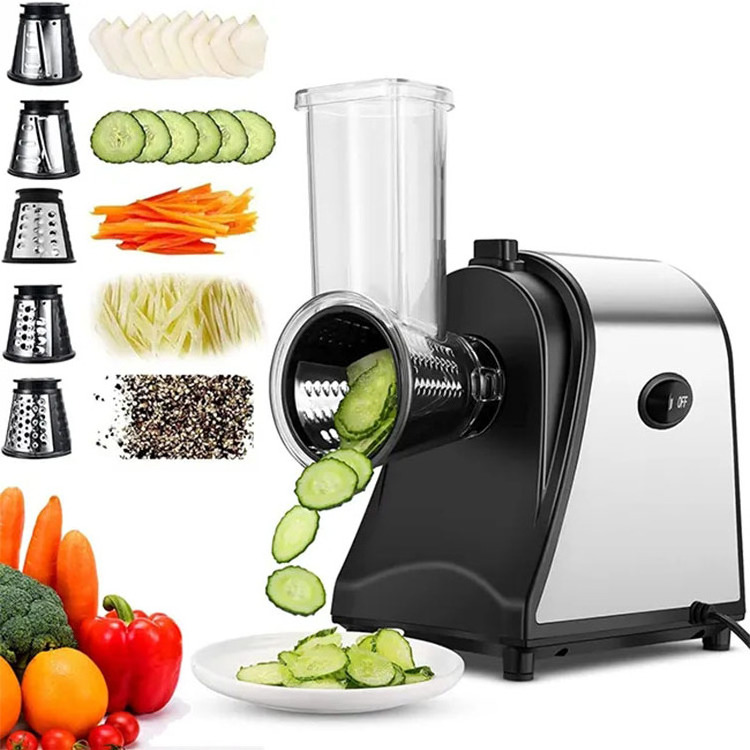 2023 Professional Electric Slicer Shredder Salad Machine Fruit Vegetable Cutter Electric Cheese Grater