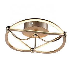 Top Rated LED Ceiling Lamp Gold Modern Light Ceiling Room Round Lamp Ceiling Living Room Light Bedroom Decor