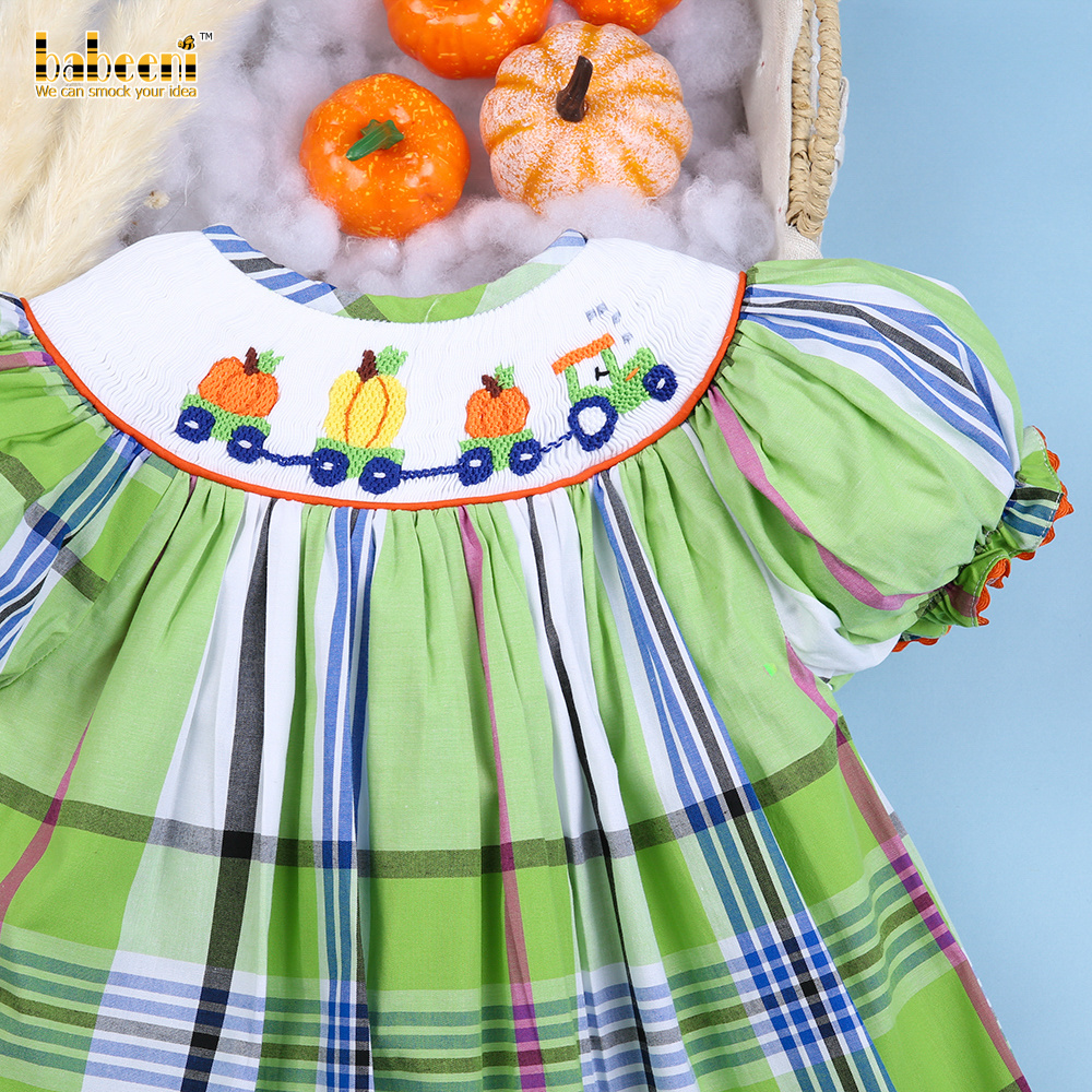 Baby Thanksgiving smocked bishop dress ODM OEM smocking dress kids wholesale - BB2185