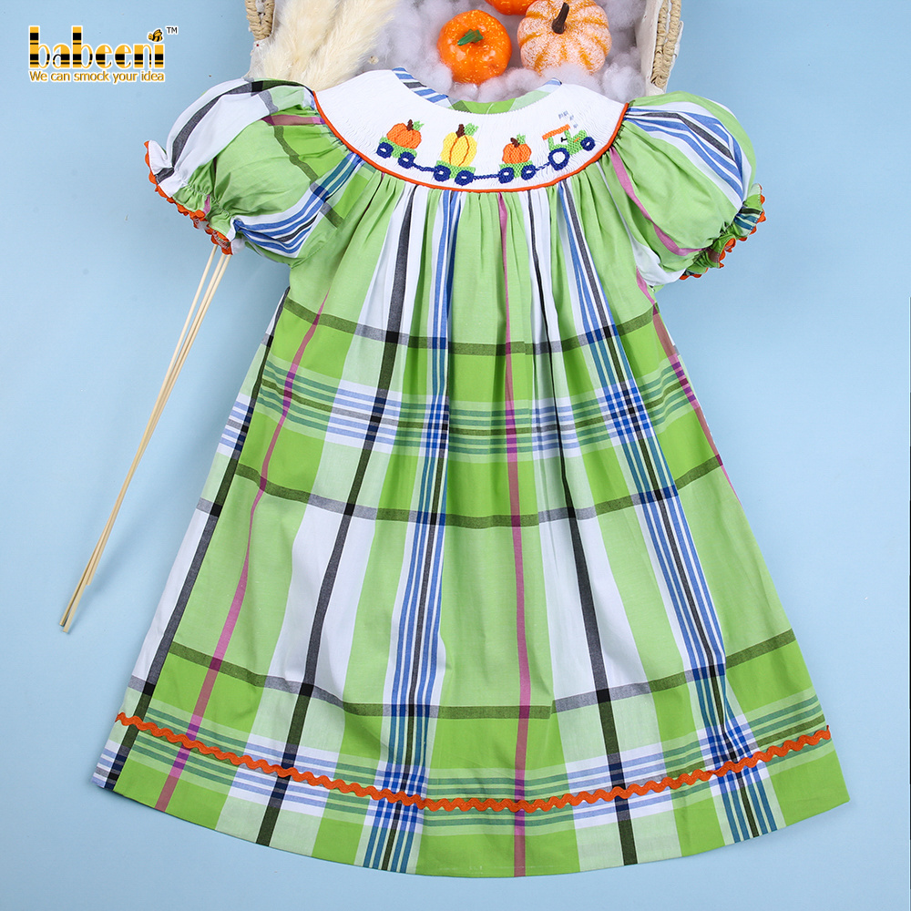 Baby Thanksgiving smocked bishop dress ODM OEM smocking dress kids wholesale - BB2185