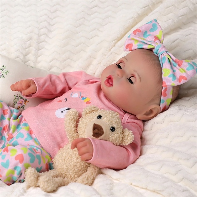 Babeside Bailyn 20'' Realistic Reborn Baby Doll Pretty Girl Reborn Baby Doll With Blinking Eyes