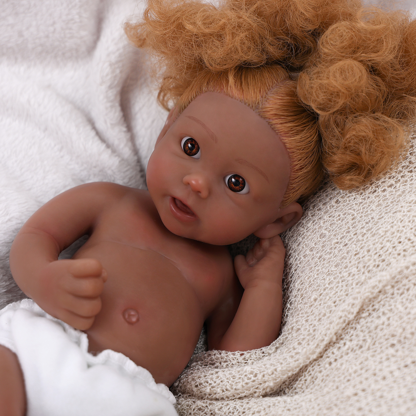 Hand Paint Doll 3D skin multiple Layers Painting Visible Veins 12 inch bebe reborn em silicone Reborn Toddler Girl Doll