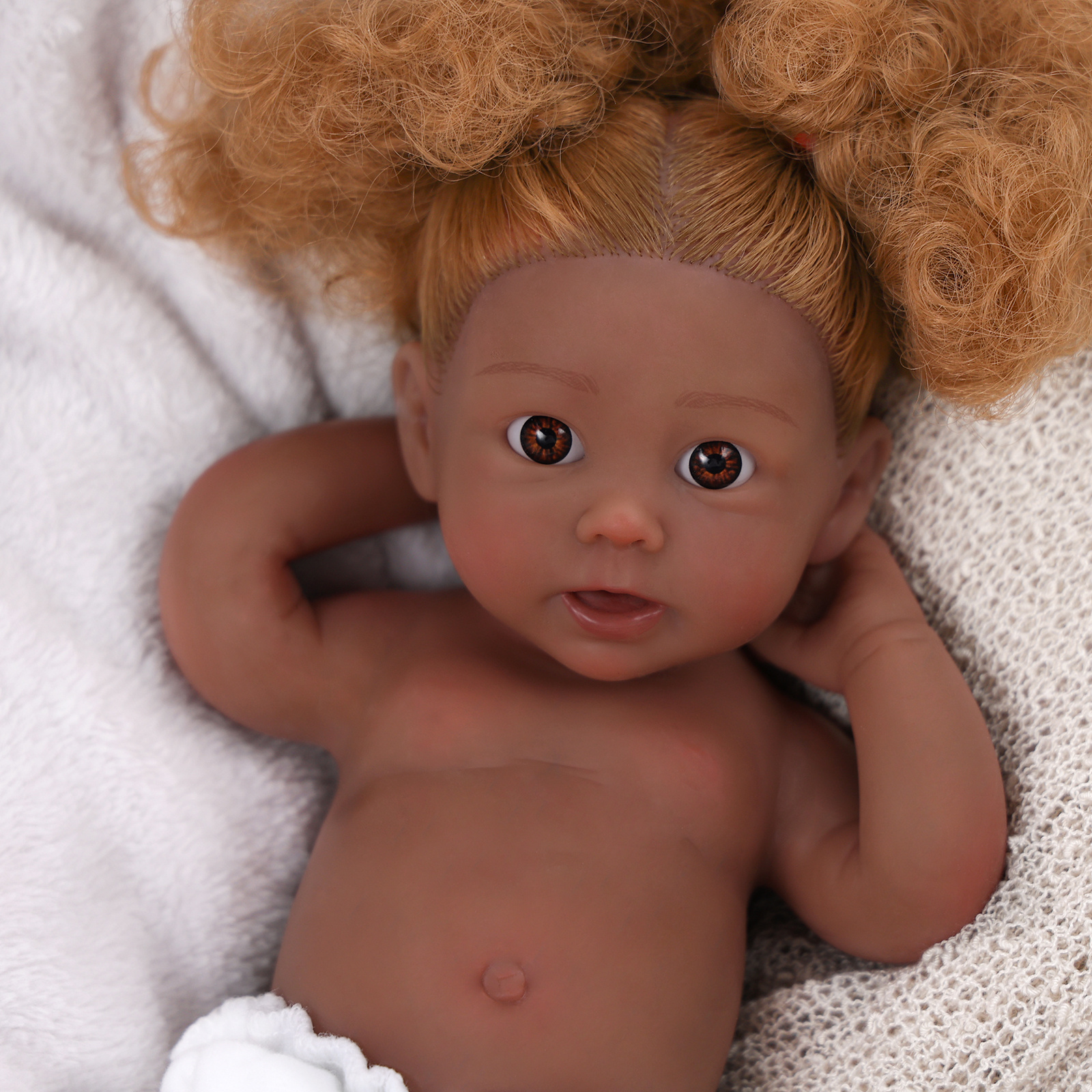 Hand Paint Doll 3D skin multiple Layers Painting Visible Veins 12 inch bebe reborn em silicone Reborn Toddler Girl Doll