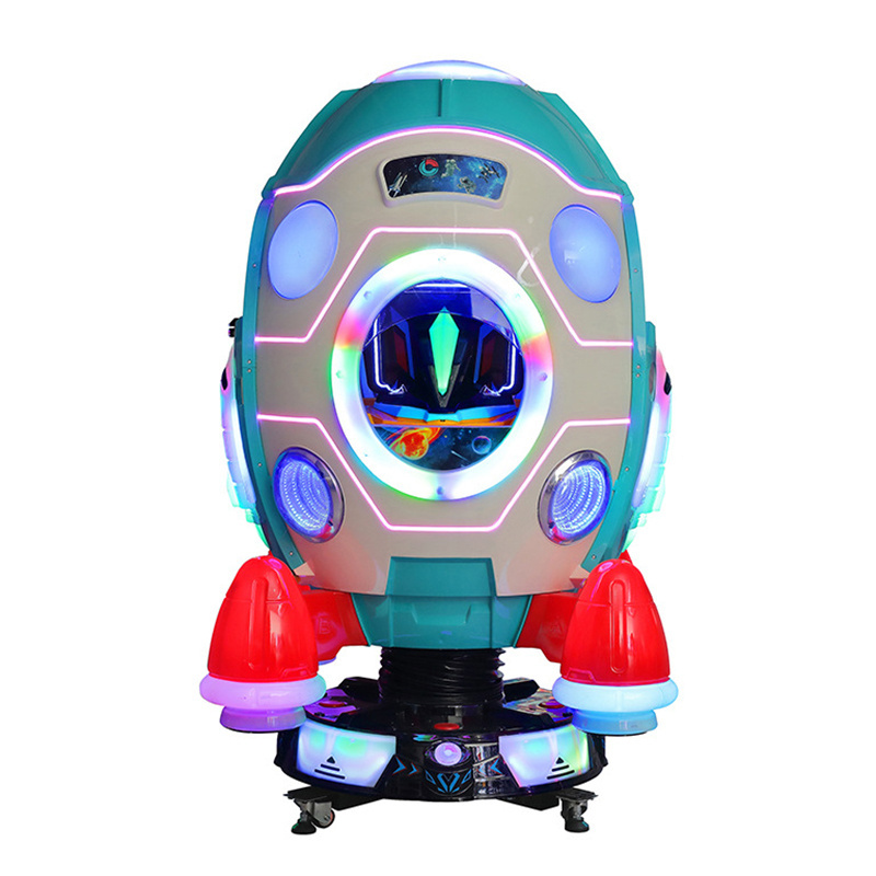 Space Capsule Kiddy Rides Amusement Machine Kiddie Ride Children's Coin Operated Rocking Car