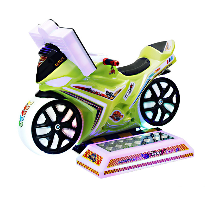 Commercial Rocking Amusement Kiddie Ride Machine Video Game 3D Racing Car Motorcycle Coin Operated Kiddies Rides