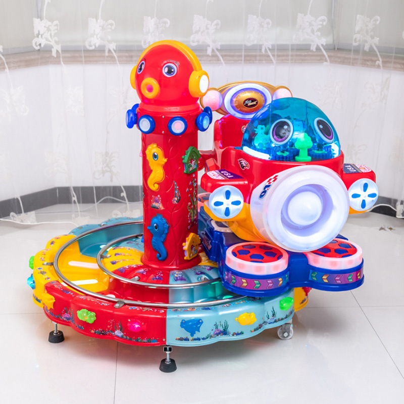 Coin Operated Octupus Octopus Train Kiddy Rides Amusement Machine Kiddie Ride