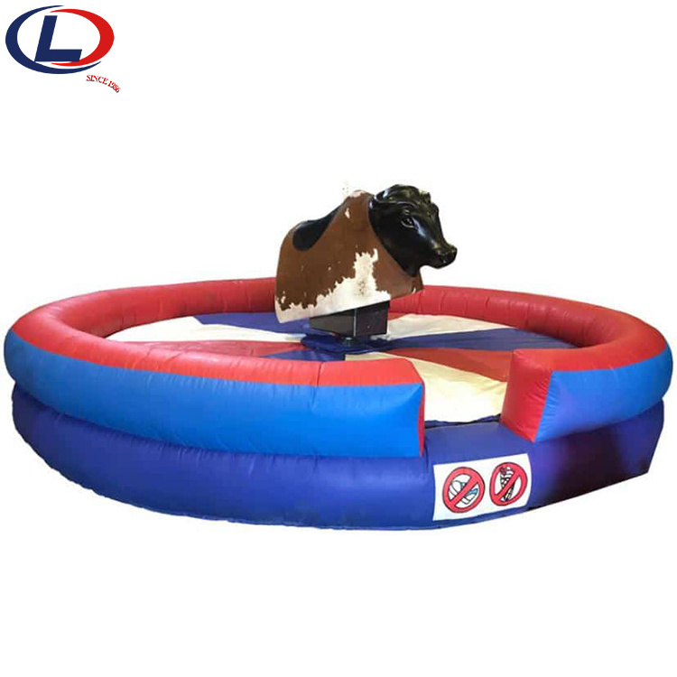 Factory Price Top Sale Amusement Park Electric Inflatable Game Red Rodeo Mechanical Bull Rides for sale