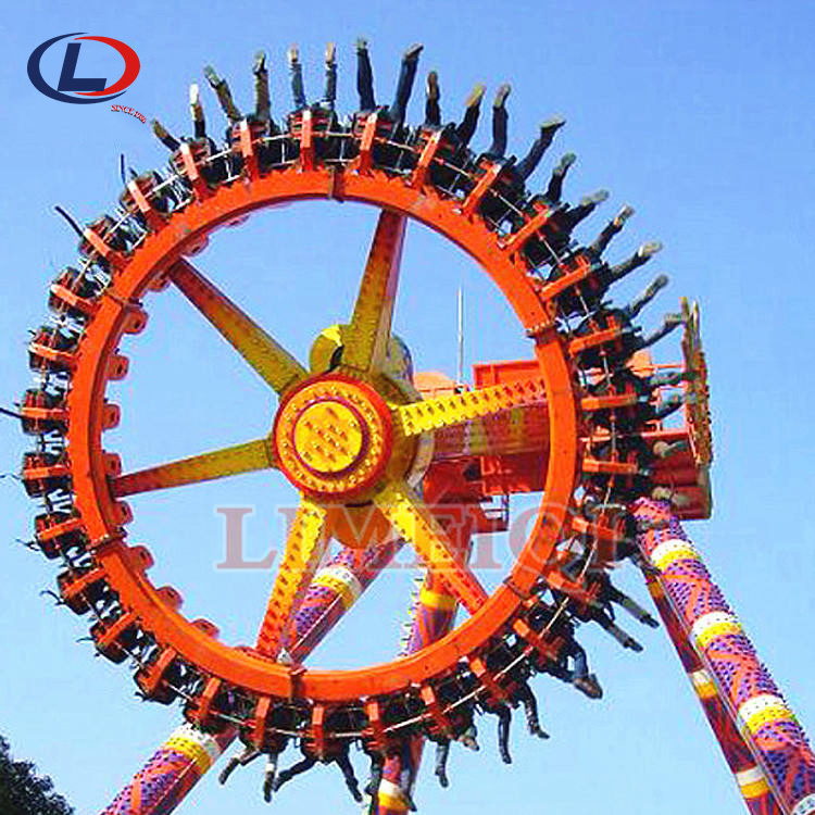 23 Seats Big Play Pendulum Ride Large Meteor Hammer Frisbee Pendulum Swing Rides Outdoor Amusement Equipment