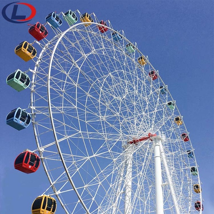 Outdoor Beautiful LED Lighting Adults Children Amusement Park Entertainment Rides Ferris Wheel