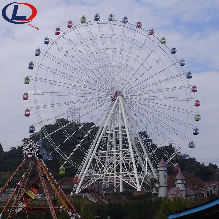 Outdoor Beautiful LED Lighting Adults Children Amusement Park Entertainment Rides Ferris Wheel