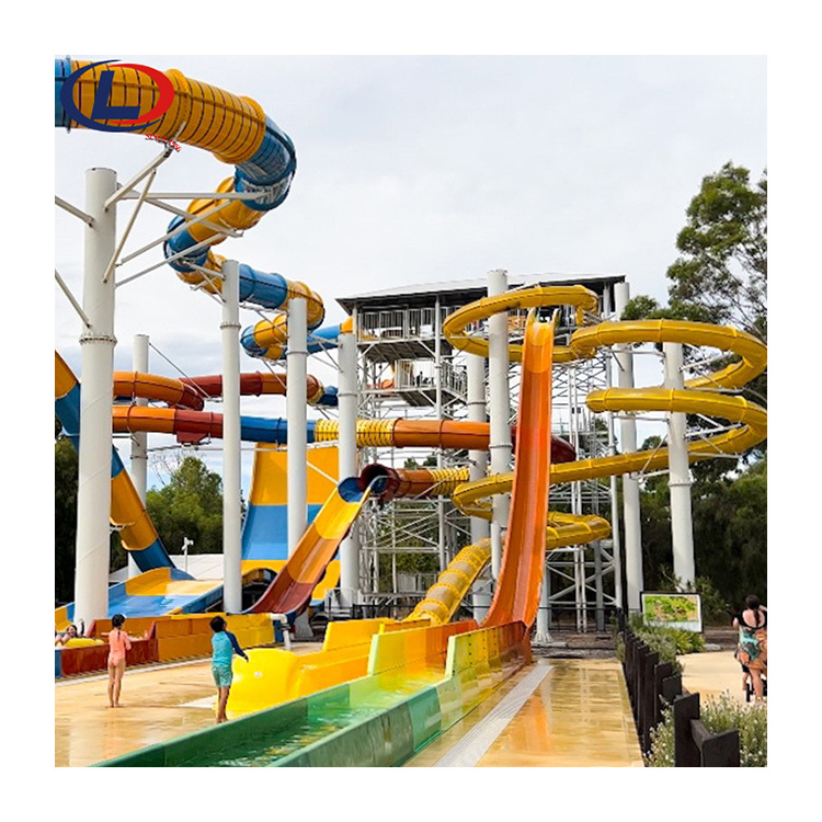 Commercial Outdoor Aqua Park Water Park Playground Equipment Swimming Pool Water Slide for sale