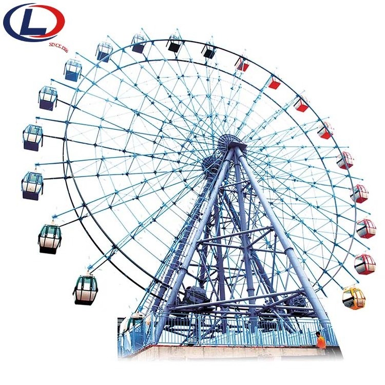 Full Size 20m 30m 42m 50m Amusement Park Rides Large Beautiful Electric Ferris Wheel for sale