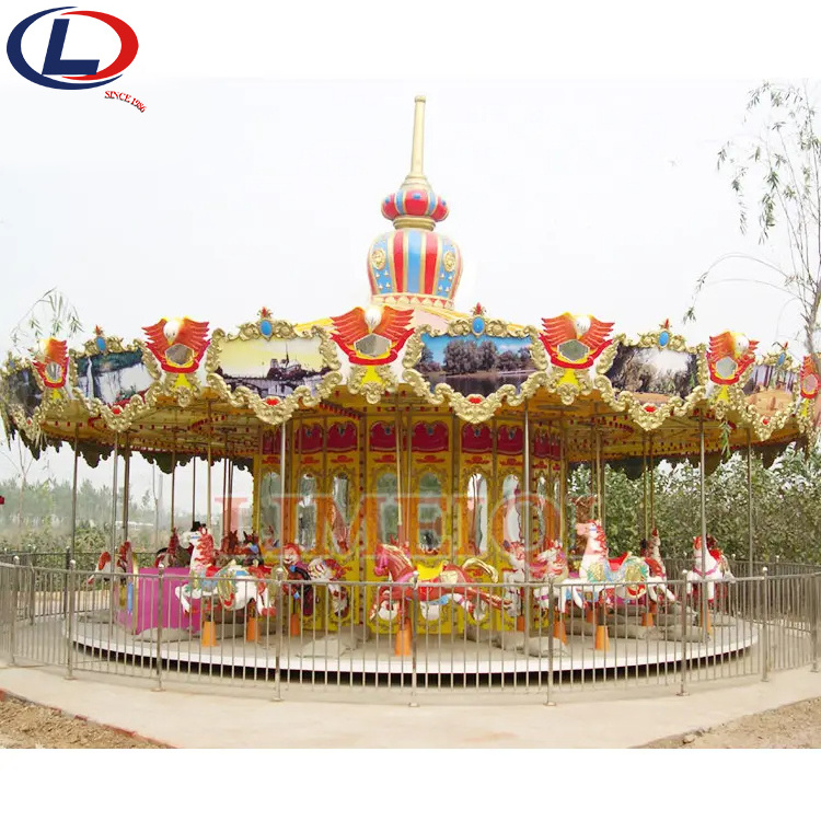 Fairground Playground Equipment Antique Large Musical Merry Go Round Carousel for sale