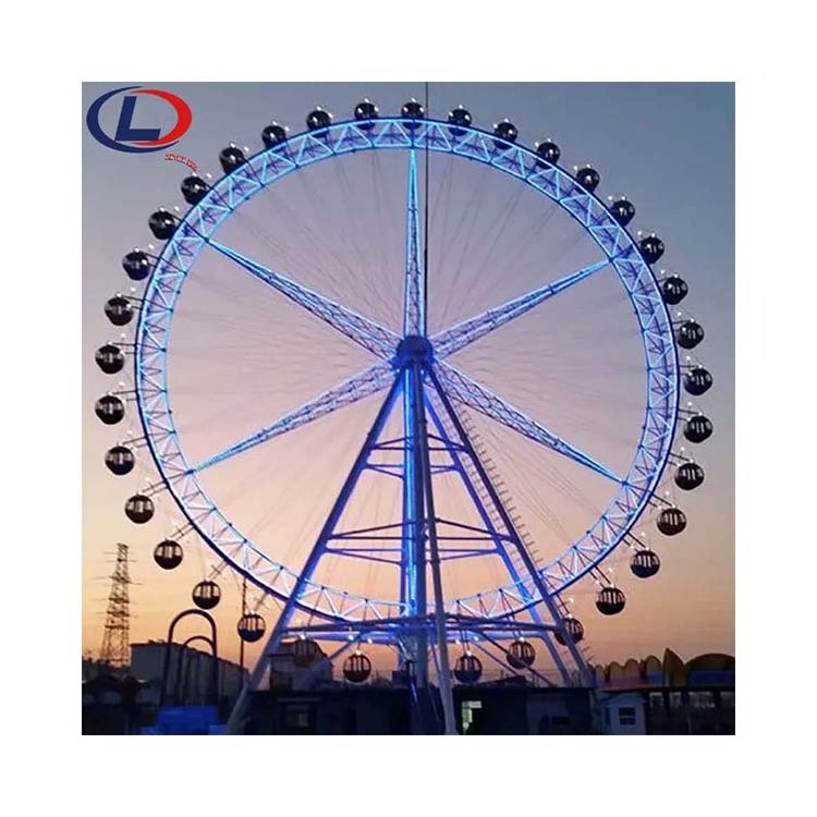 Full Size 20m 30m 42m 50m Amusement Park Rides Large Beautiful Electric Ferris Wheel for sale