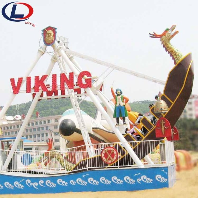 Classical Custom Funfair Amusement Park Rides Pirate Boat 50 Seats Large Space Swing Fiberglass Pirate Ship Game