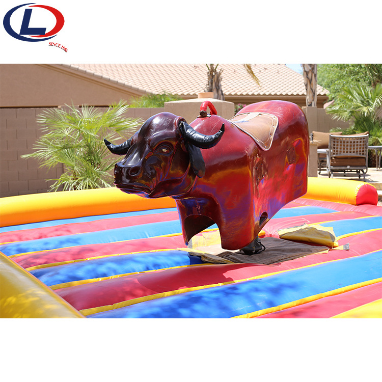 Factory Price Top Sale Amusement Park Electric Inflatable Game Red Rodeo Mechanical Bull Rides for sale