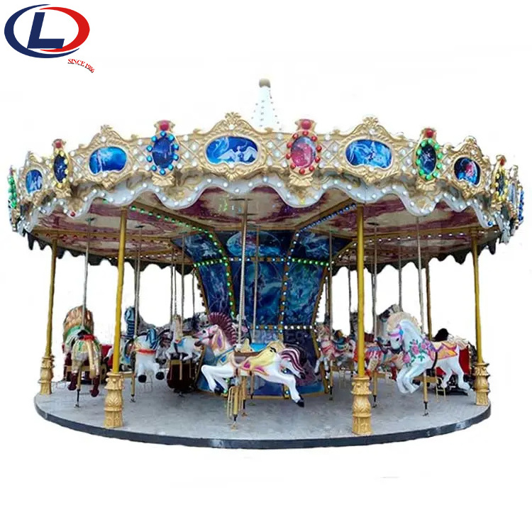 Carousel Carousel 16 Seats Horse Rides Animal Theme Swing Carnival Park Other Carousel Amusement Equipment Products for Kids