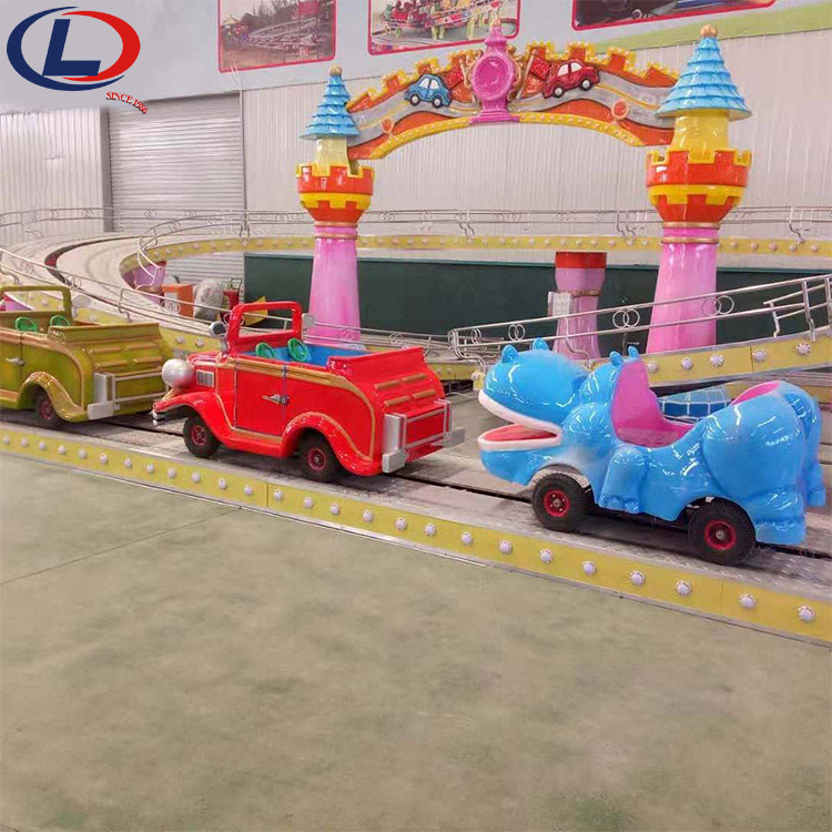 New Kids Rides Amusement Park Mini Shuttle Train Rides Convoy Express Speedway Rides for Sale