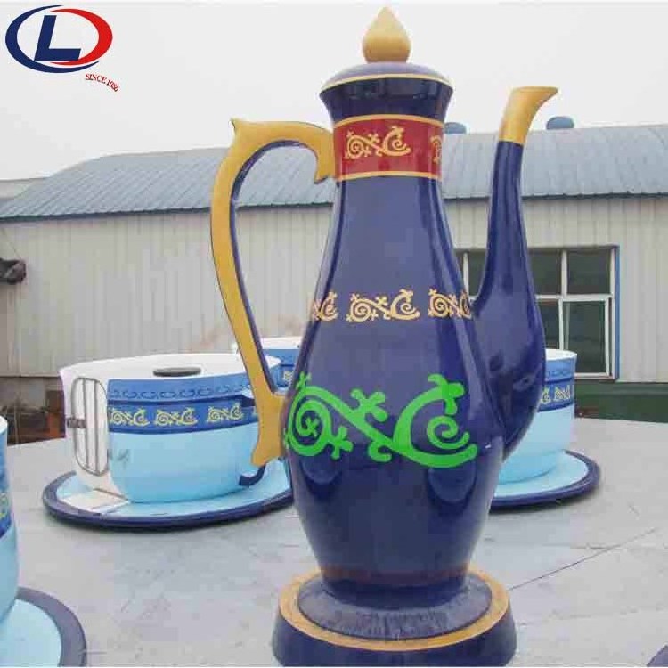 Carnival Rides Amusement Park Trailer Mounted Mobile Portable Coffee Cup And Saucer Tea Cup Rides On Trailer