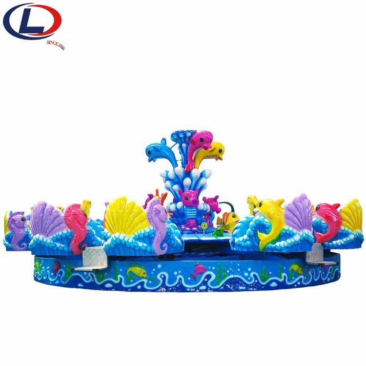 High Quality Amusement Park Rotary Shark Rides Kids Playground Outdoor Water Shooting Game Shark Island Battle