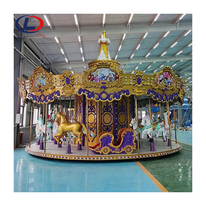 Carousel Carousel 16 Seats Horse Rides Animal Theme Swing Carnival Park Other Carousel Amusement Equipment Products for Kids