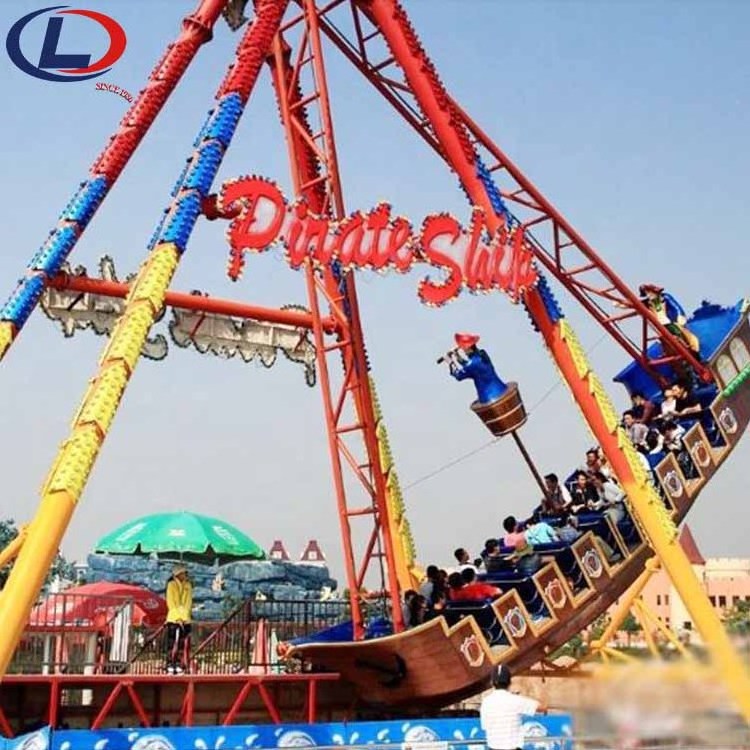 Classical Custom Funfair Amusement Park Rides Pirate Boat 50 Seats Large Space Swing Fiberglass Pirate Ship Game