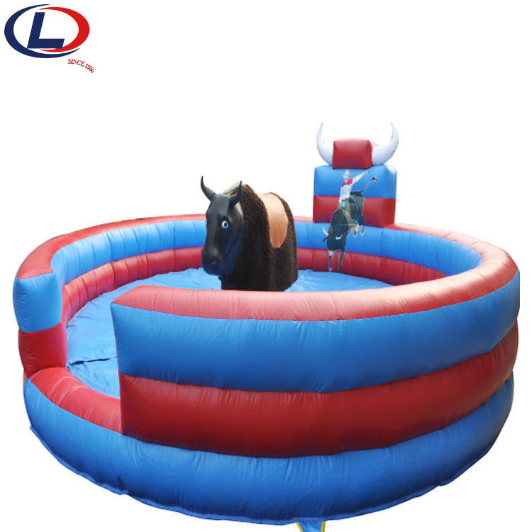 Factory Price Top Sale Amusement Park Electric Inflatable Game Red Rodeo Mechanical Bull Rides for sale