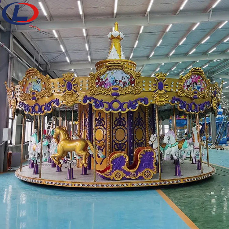 Fairground Playground Equipment Antique Large Musical Merry Go Round Carousel for sale