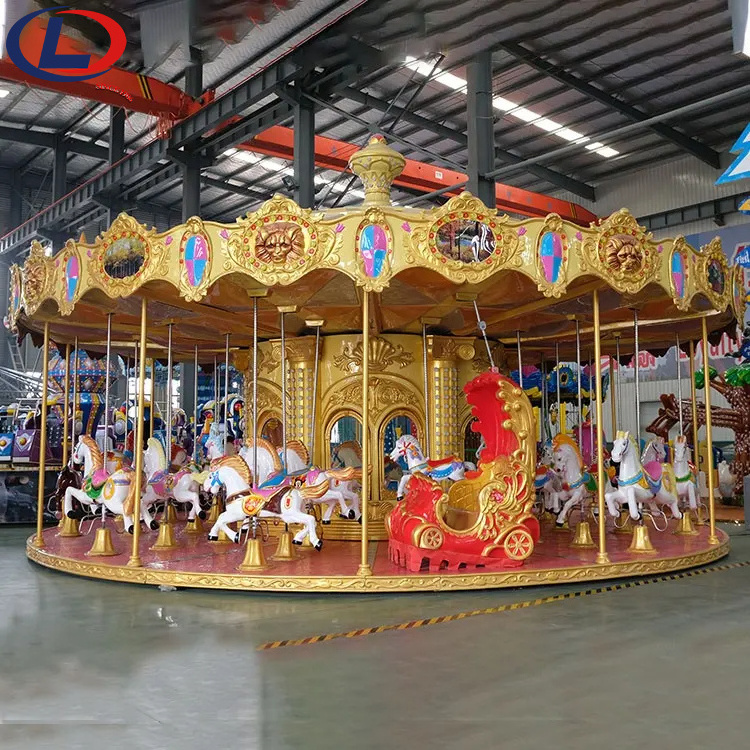 Fairground Playground Equipment Antique Large Musical Merry Go Round Carousel for sale