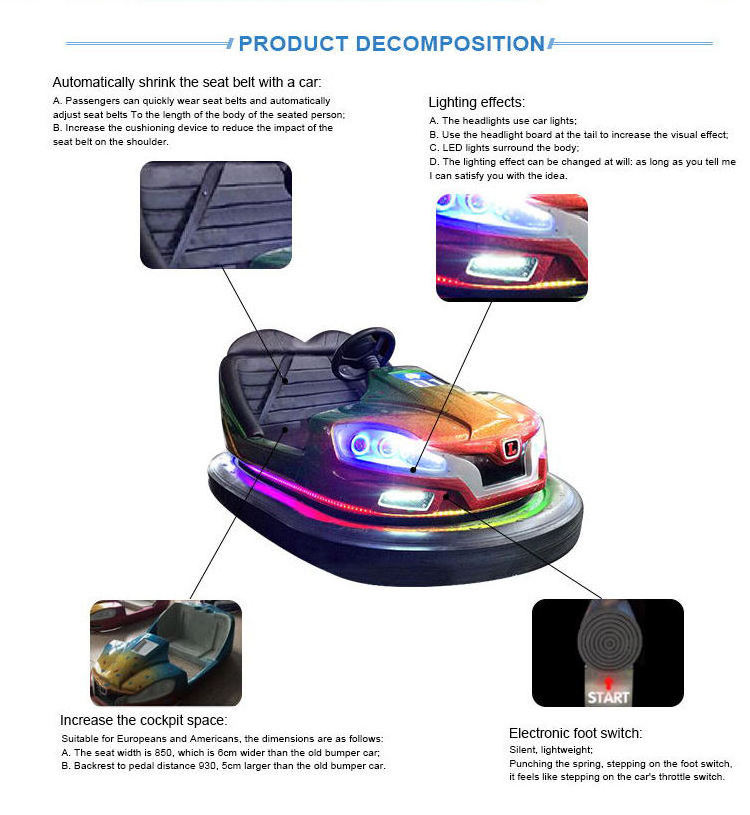 Codiaeum Bumper Car Manufacturer Ground-net Electric Model Rotating Indoor Dodgem Bumper Cars Amusement Park Equipment for Kids