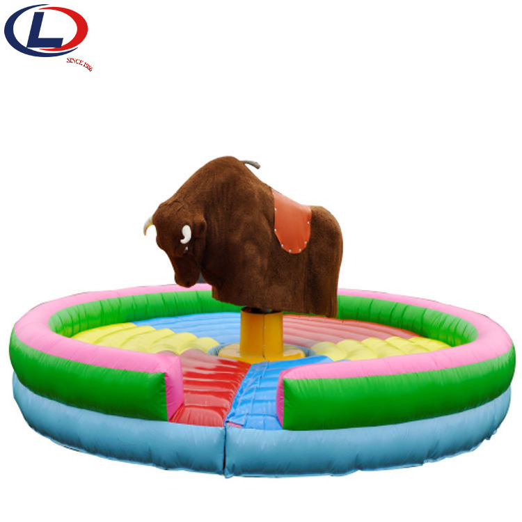 Factory Price Top Sale Amusement Park Electric Inflatable Game Red Rodeo Mechanical Bull Rides for sale