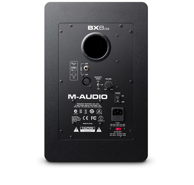 M-AUDIO BX8 D3 8 Inch Professional Active Monitor Speaker Desktop HIFI Studio 2.0 Bookshelf Sound Box