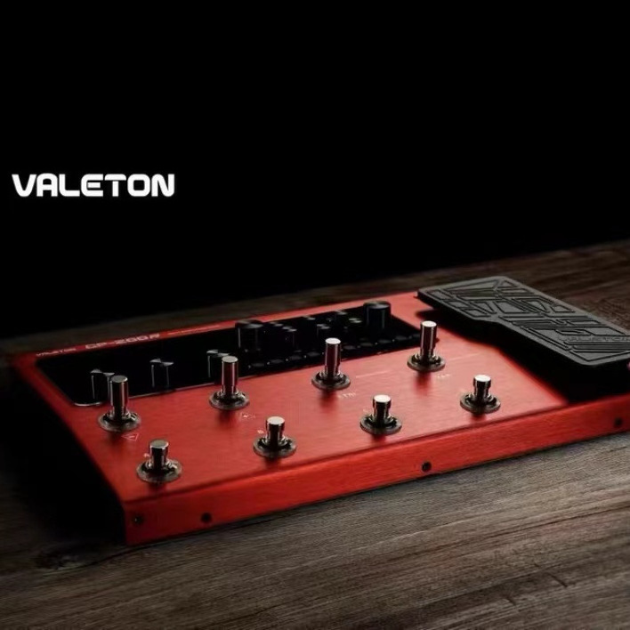 Valeton GP200 Guitar Bass Amp Red Modeling IR Simulation Multi-Effects with Power Adapter Pedal Guitar Effects