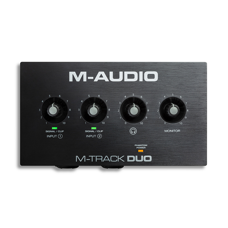 M-AUDIO M-Track DUO Recording Studio 2 In 2 Out Audio Interface Professional Arrangement Recording Sound Card