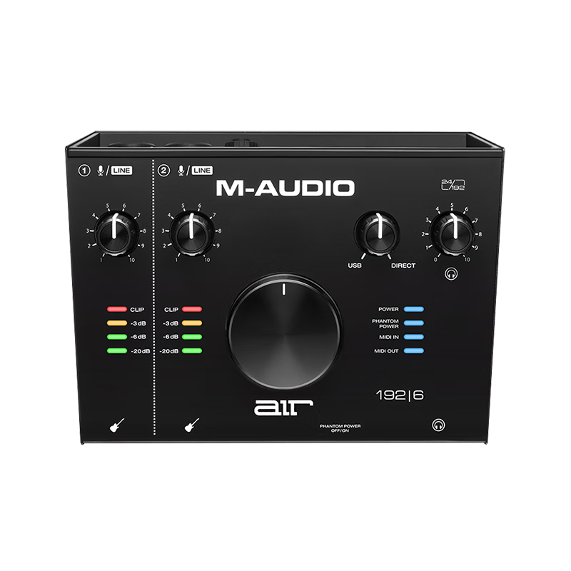 M-AUDIO AIR 192-6 Recording Sound Card  2 In 2 out Professional Audio Interface Recording Studio USB Sound Card