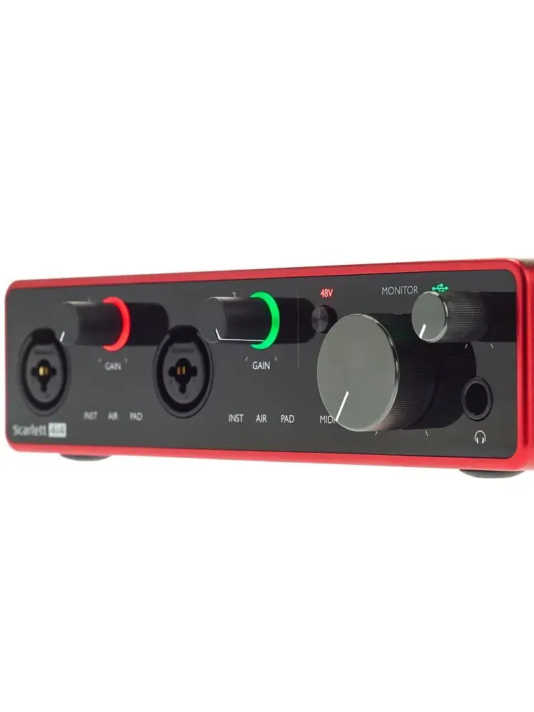 Focusrite Scarlett 4i4 3rd Gen Recording Sound Card 4 in4 Out USB Audio Interface Recording Guitar Bass Sound Card