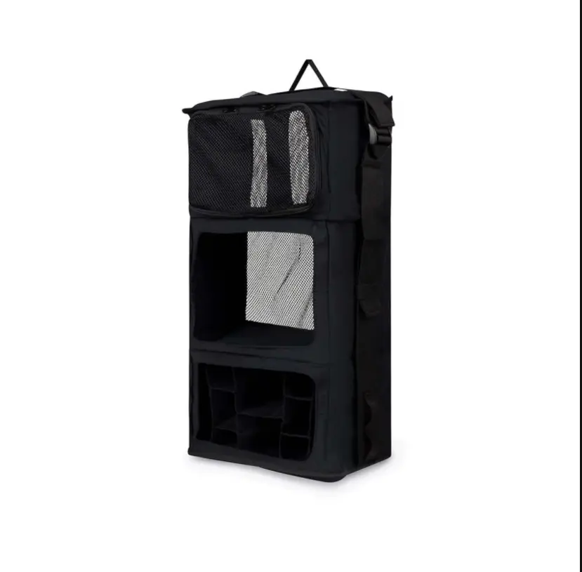 Travel Clothes Storage Bag Shelves Breathable Closet Hanging Organizer Foldable Wardrobe Hanging Bag