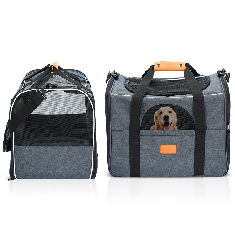 Wholesale Breathable Car Seat Dog Bag Carriers Foldable Travel Small Pet Carrier Bag Travel Soft Bag