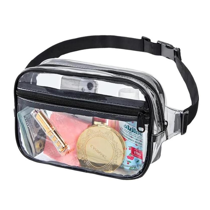 pvc clear fanny pack with colored zipper sports fanny pack clear fanny pack wholesale fanny pack clear fanny pack